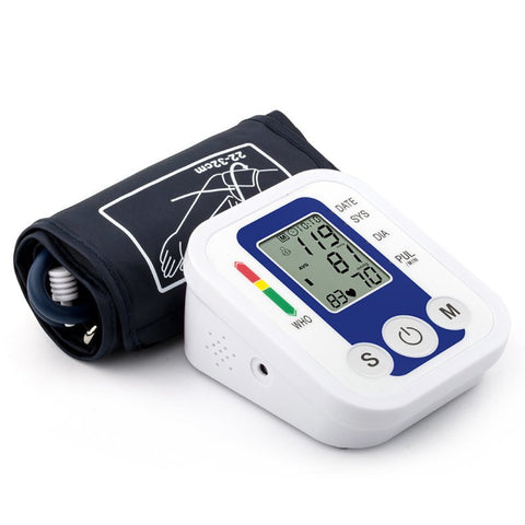 Portable Arm Blood Pressure Pulse Monitor Digital