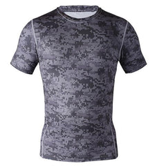 Men Compression Shirt Base Layer Skin Running Shirt