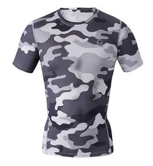 Men Compression Shirt Base Layer Skin Running Shirt