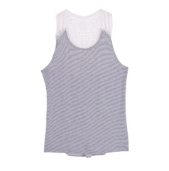 Woman's Clothing Stripe Tank Top Fitness T-shirt