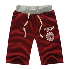 Men Elastic Waist Short Trousers Casual Jogger Shorts