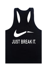 Solid Body Building Shirts Gym Shark Men Vest