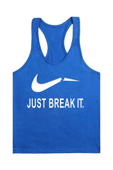 Solid Body Building Shirts Gym Shark Men Vest