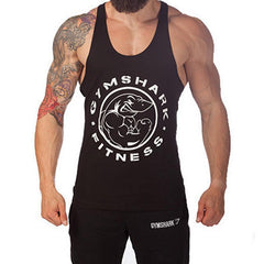 Men Fitness Shirts Cotton Tank Top Gym Workout