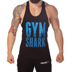 Men Fitness Shirts Cotton Tank Top Gym Workout