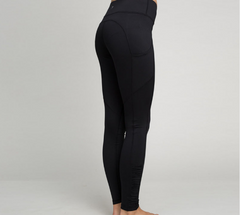 Side Pocket Patchwork Elastic Sporting Leggings